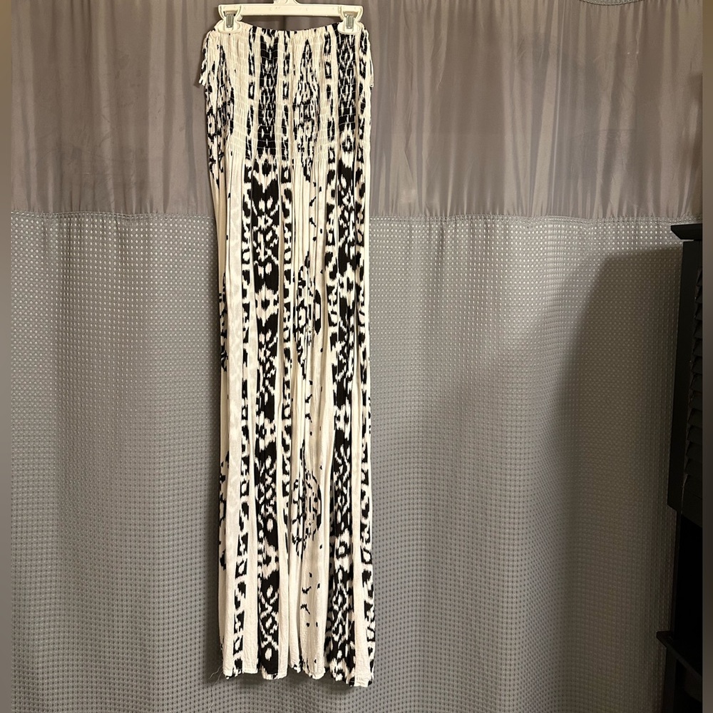 Black and white maxi dress